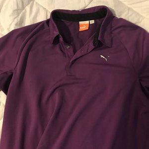 Puma Purple Golf Polo Medium